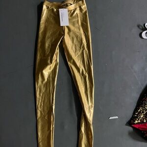 Gold leggings